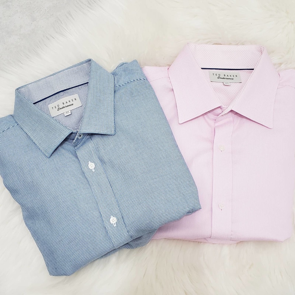 Ted Baker Dress Shirts Endurance 16.5 34/35 Large